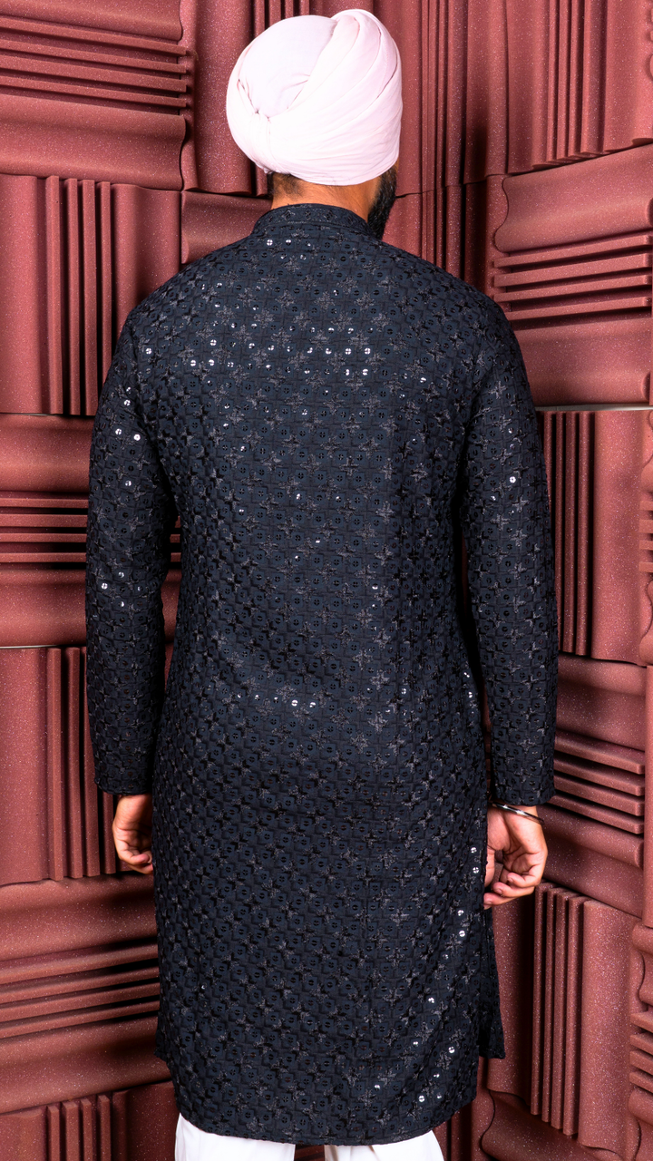 Black Sequence Kurta