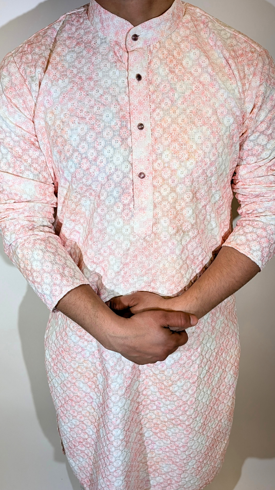 Light Pink Sequence Kurta