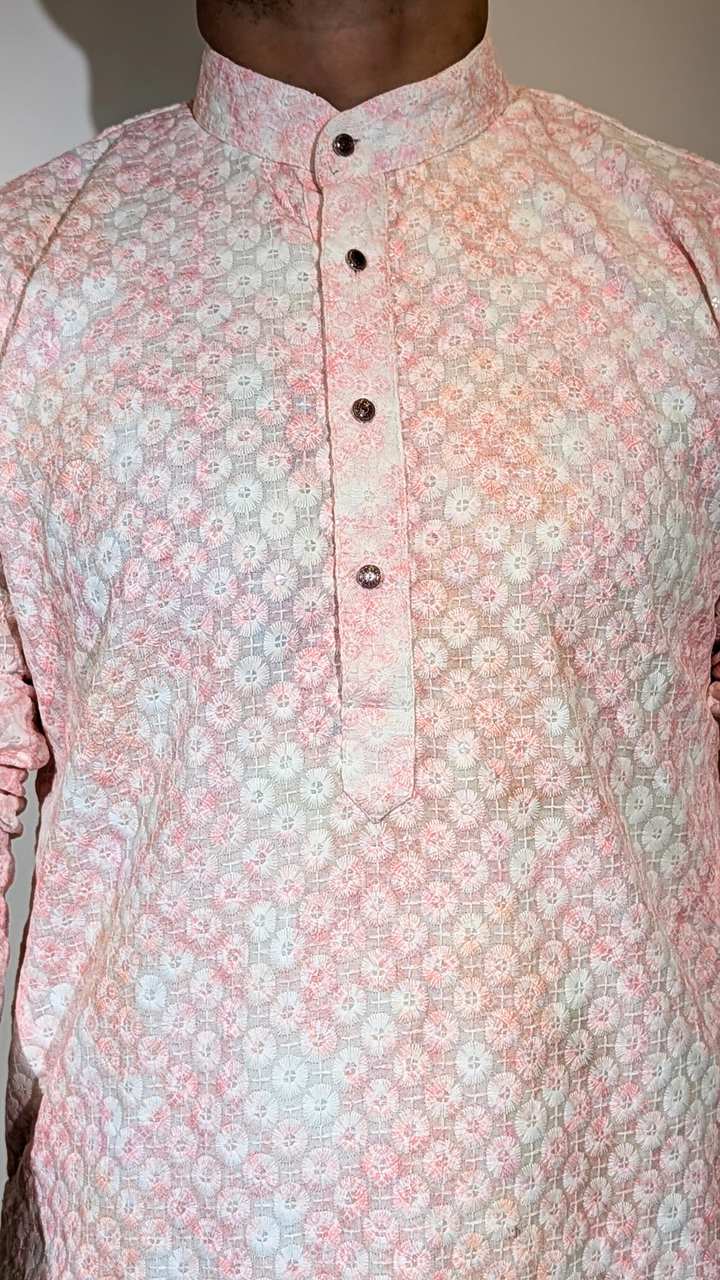 Light Pink Sequence Kurta