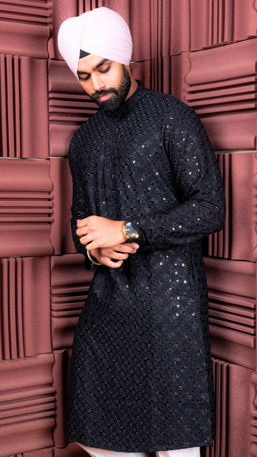 Black Sequence Kurta
