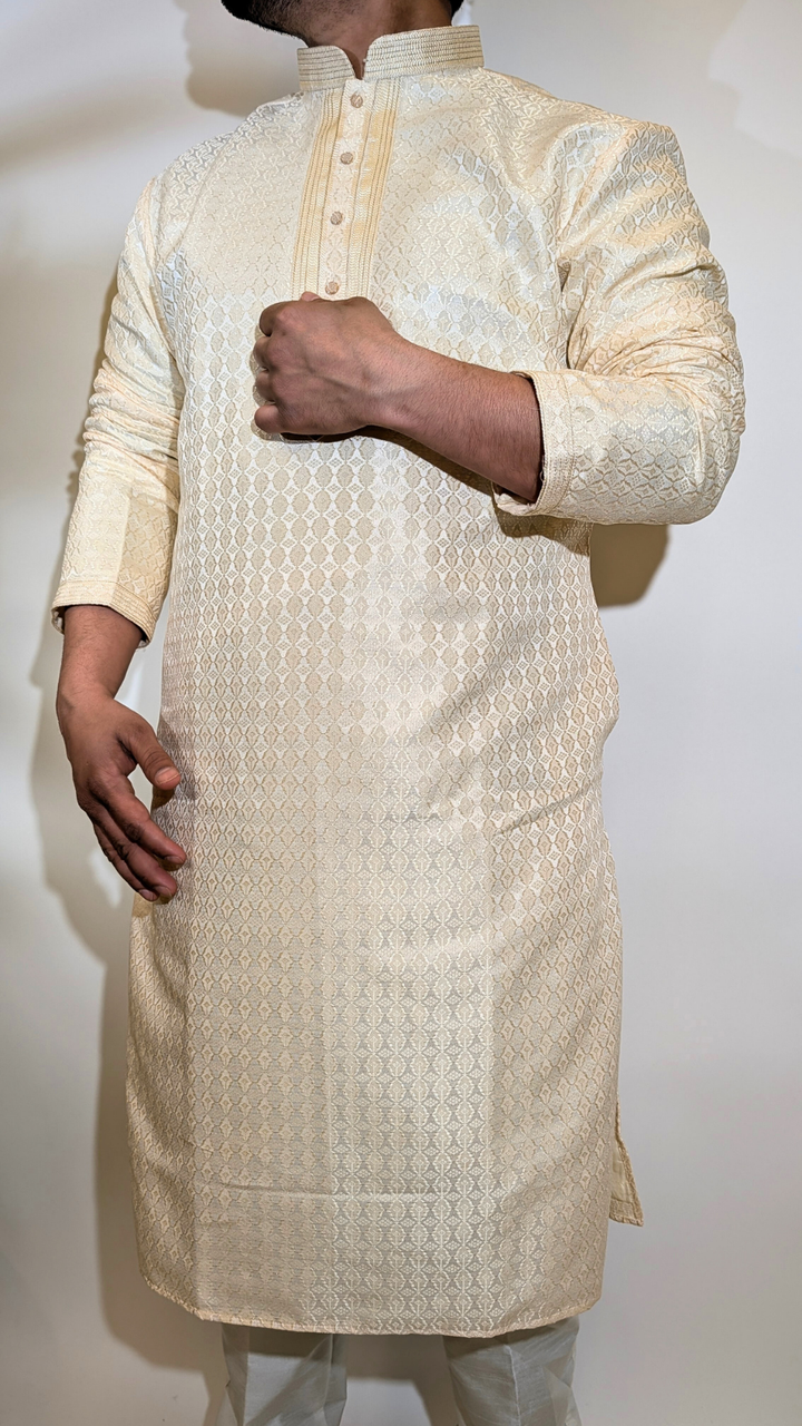 Cream Fancy Kurta