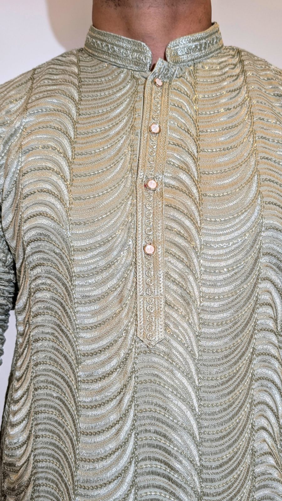 Seafoam Sequence Kurta