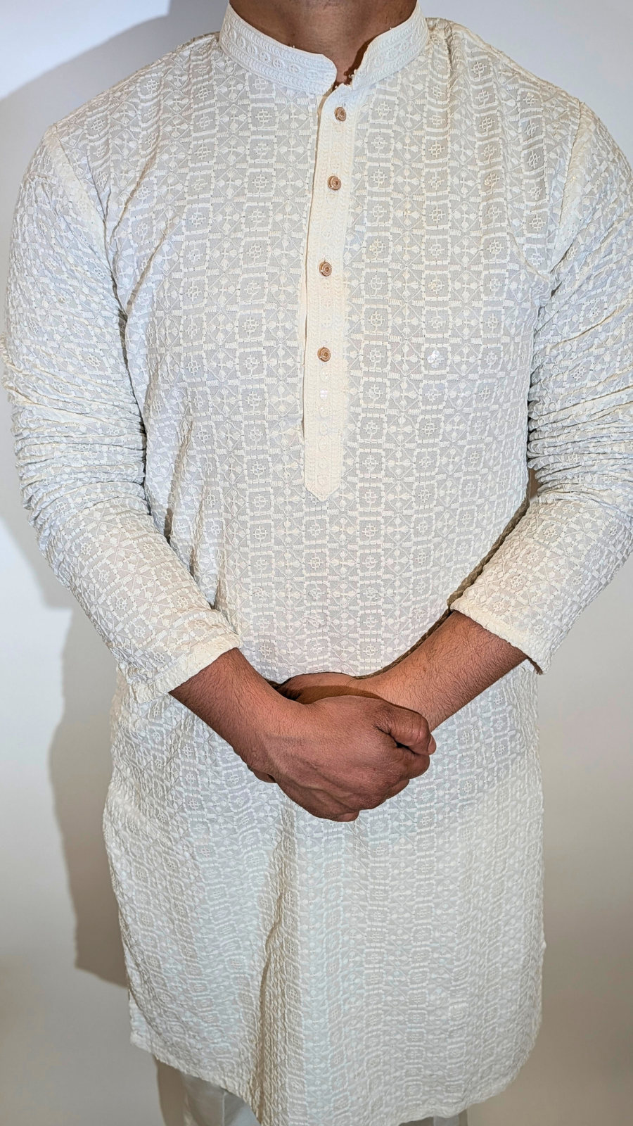 White Sequin kurta