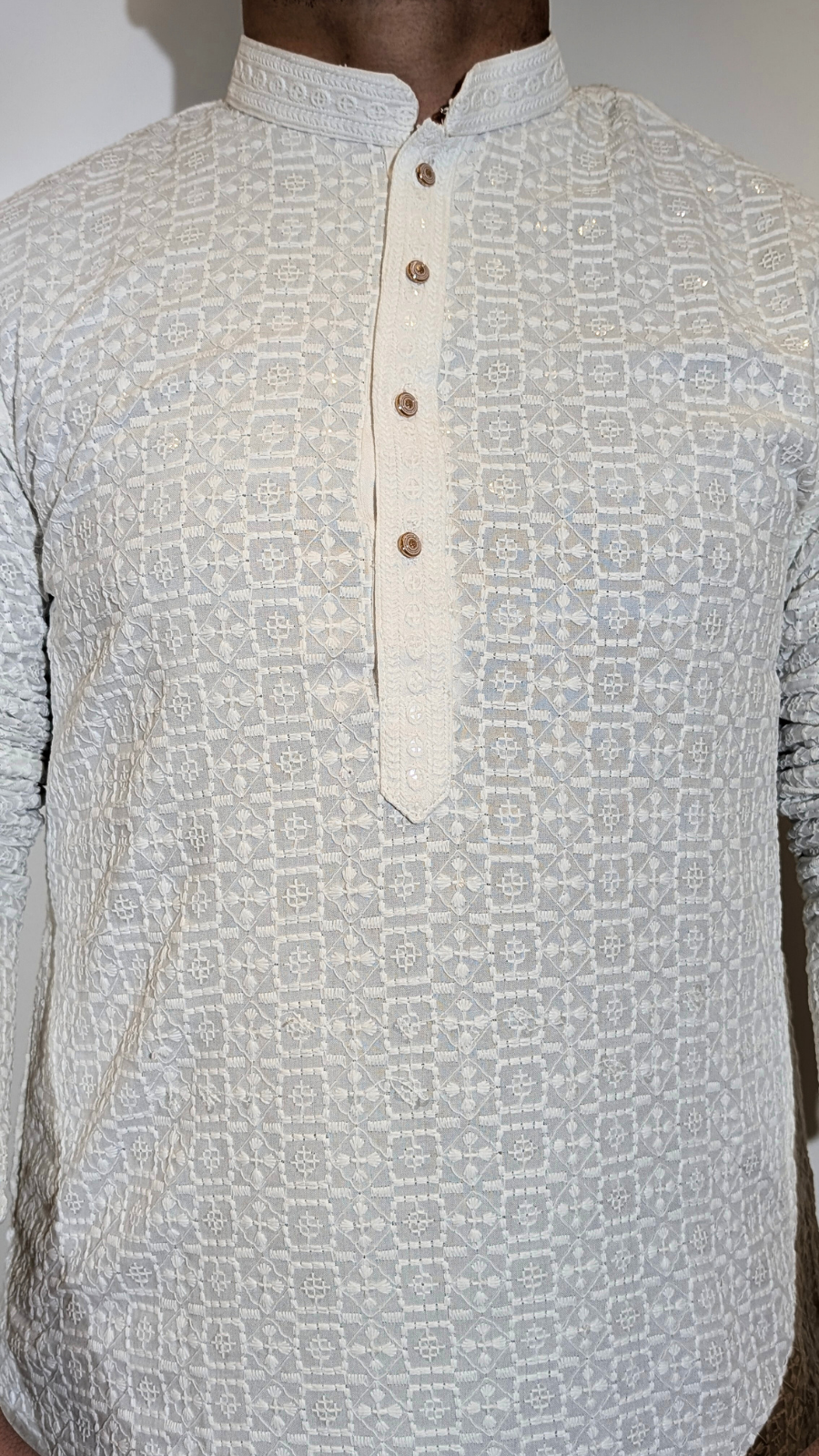 White Sequin kurta