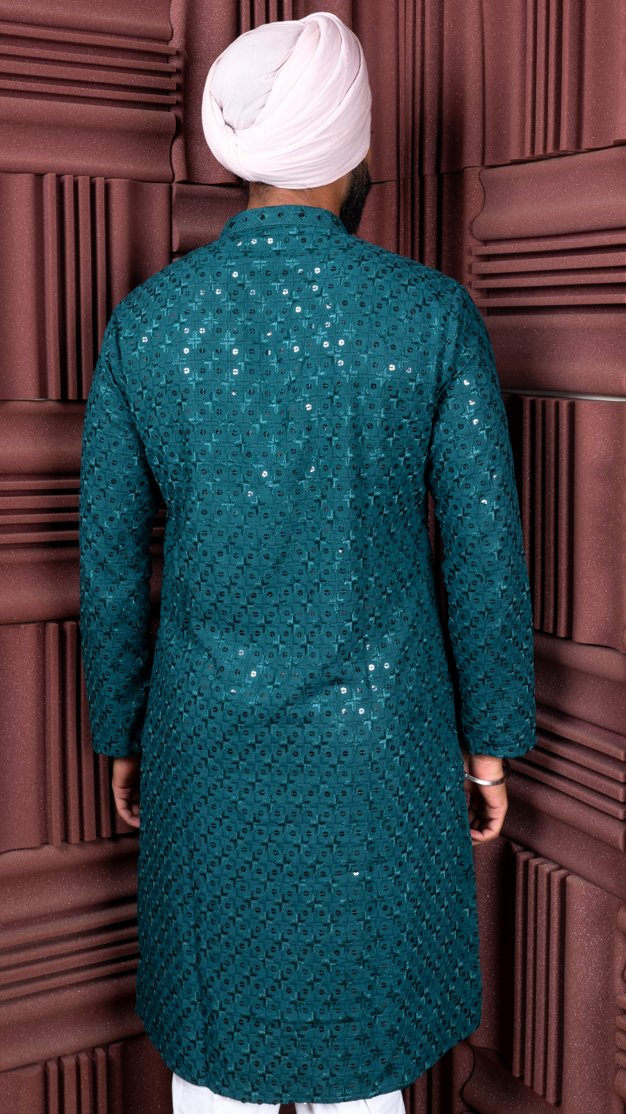 Teal Sequence Kurta
