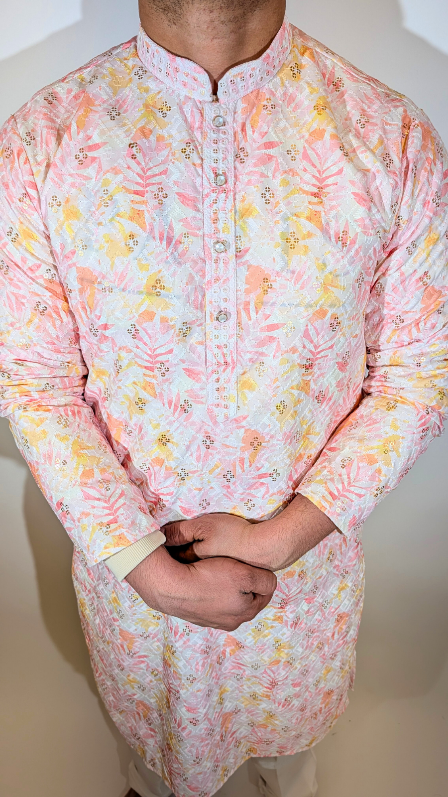 Light Multicolor Sequence Kurta
