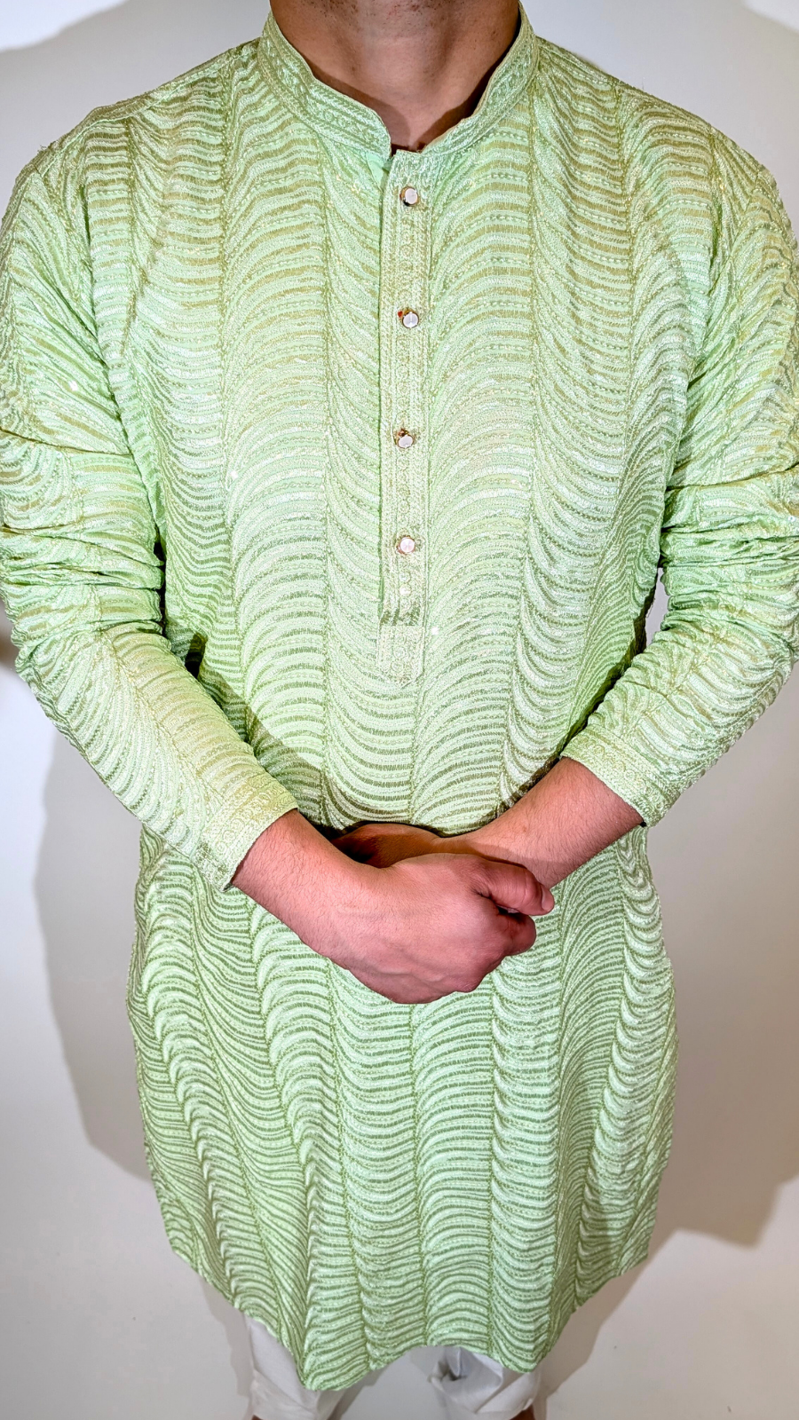 Mint Green Sequence Kurta