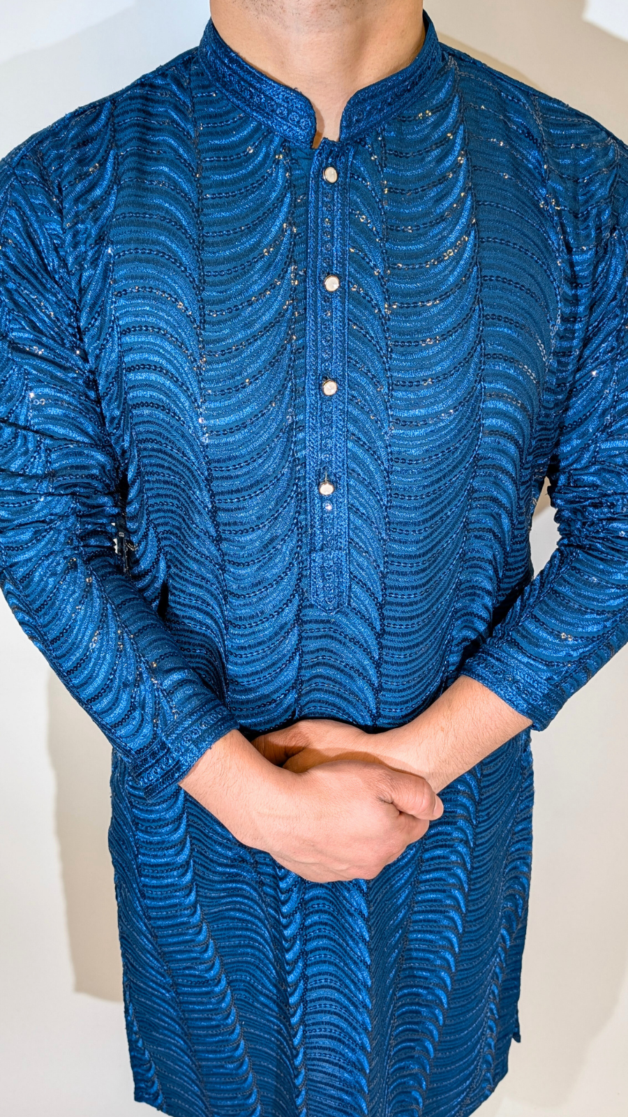Teal Sequence Kurta