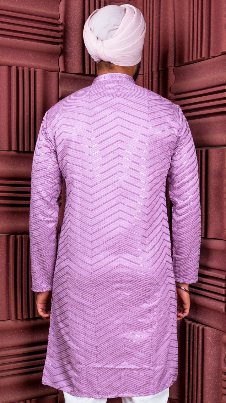 Lavender Sequence Kurta
