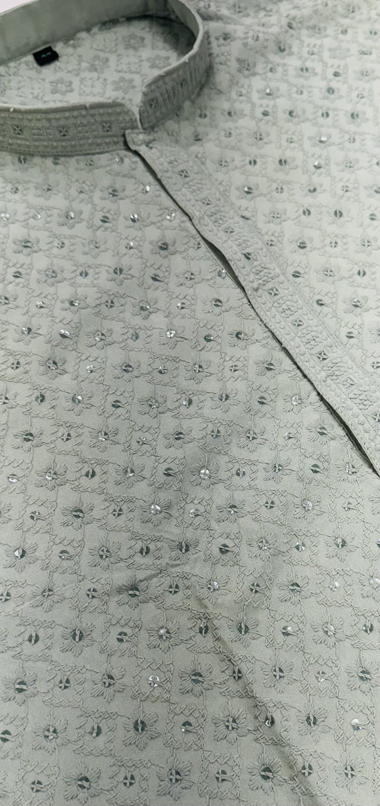 Navy Blue Chikan Kurta