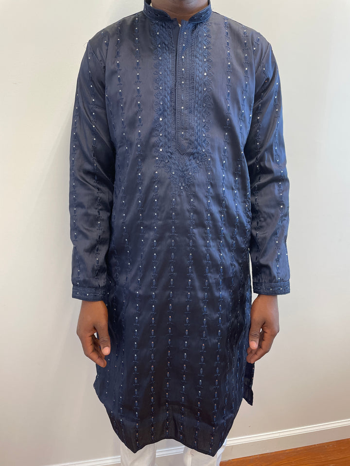 Navy Blue Fancy Kurta