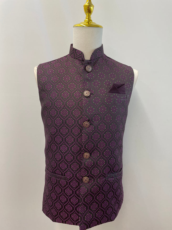 Purple Pattern Fancy Vest