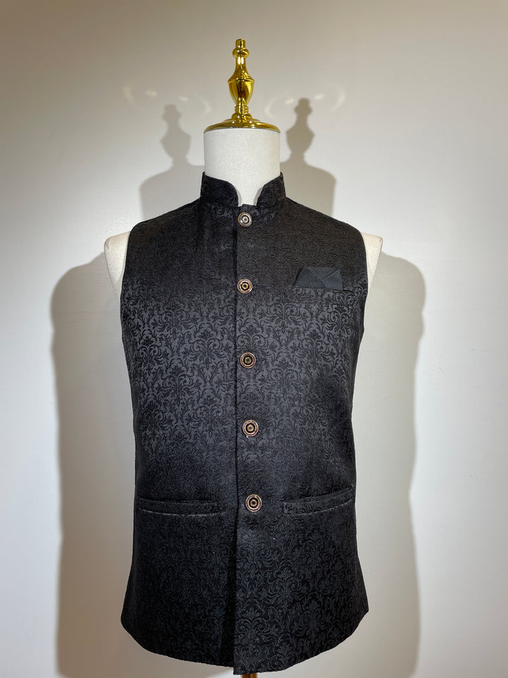 Black Fancy Vest