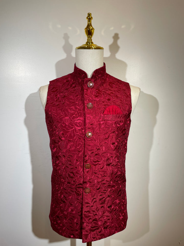 Maroon Fancy Vest