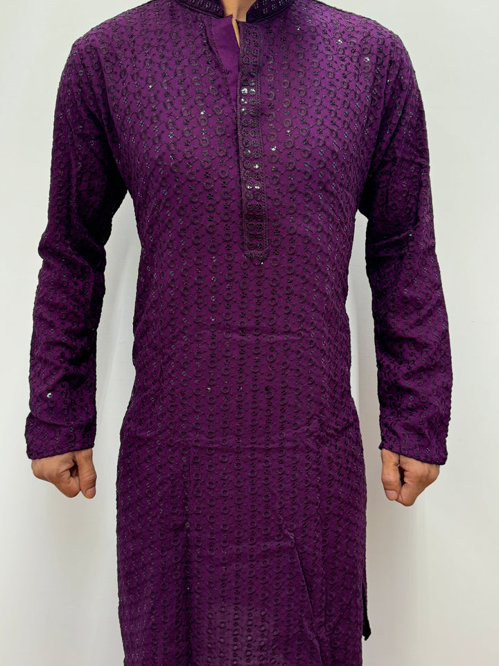 Dark Purple Kurta Pajama