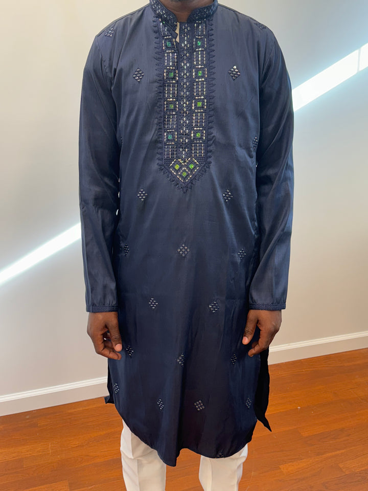 Navy Blue Fancy Kurta