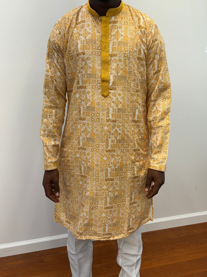 Yellow Fancy Kurta