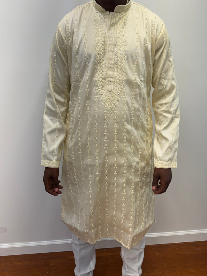 Cream Fancy Kurta