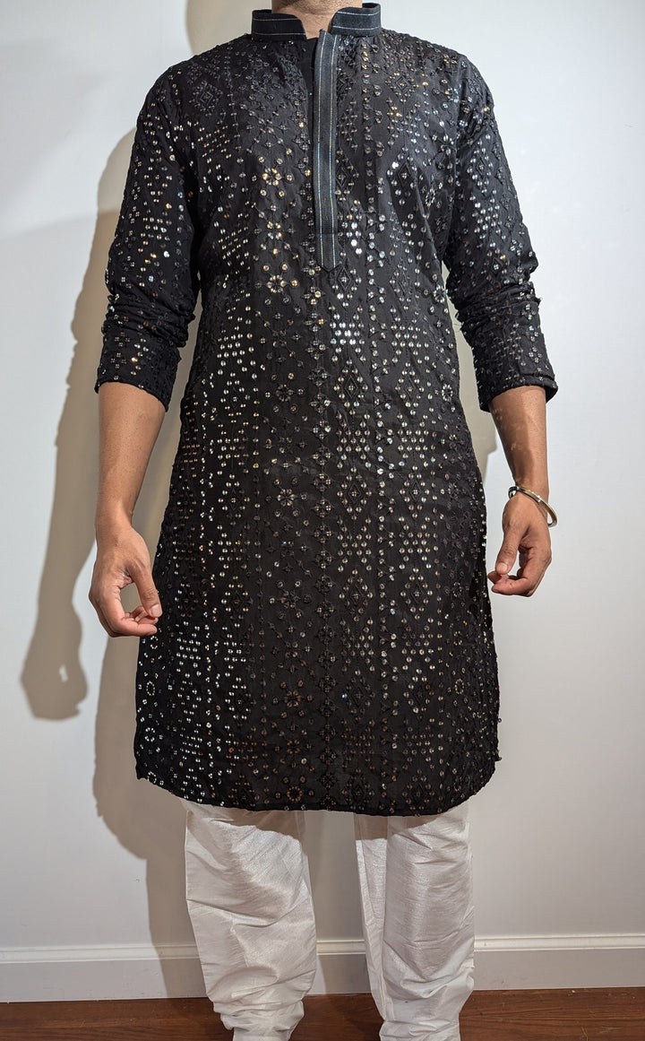 Black Designer Kurta