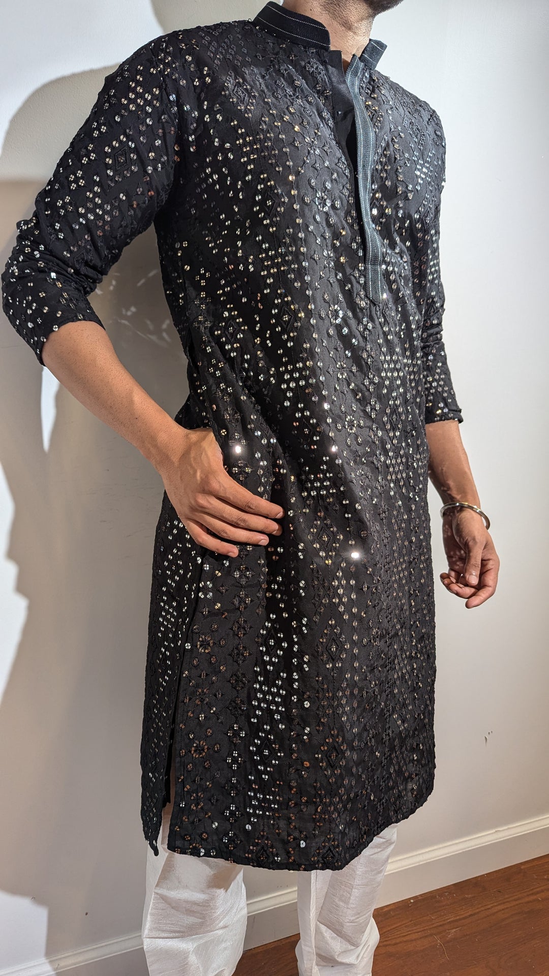 Black Designer Kurta