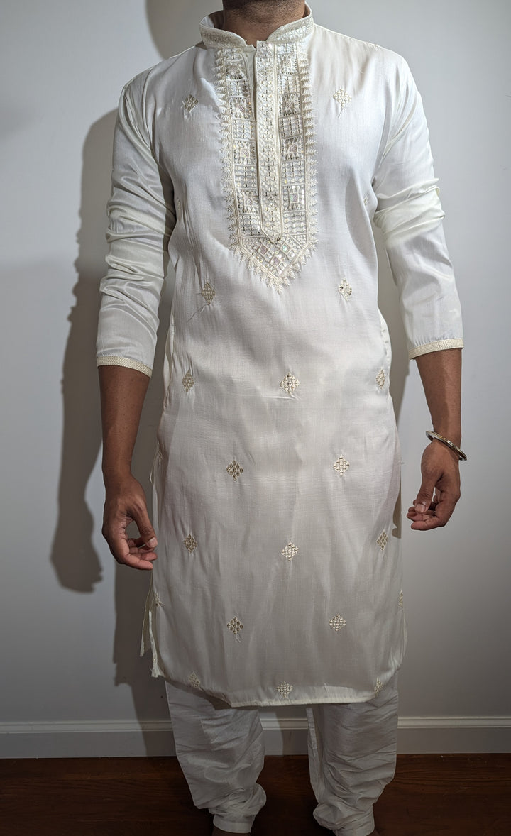 Cream Fancy Kurta