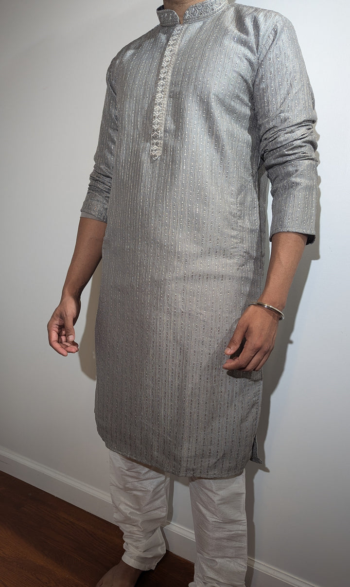 Light Grey Fancy Kurta