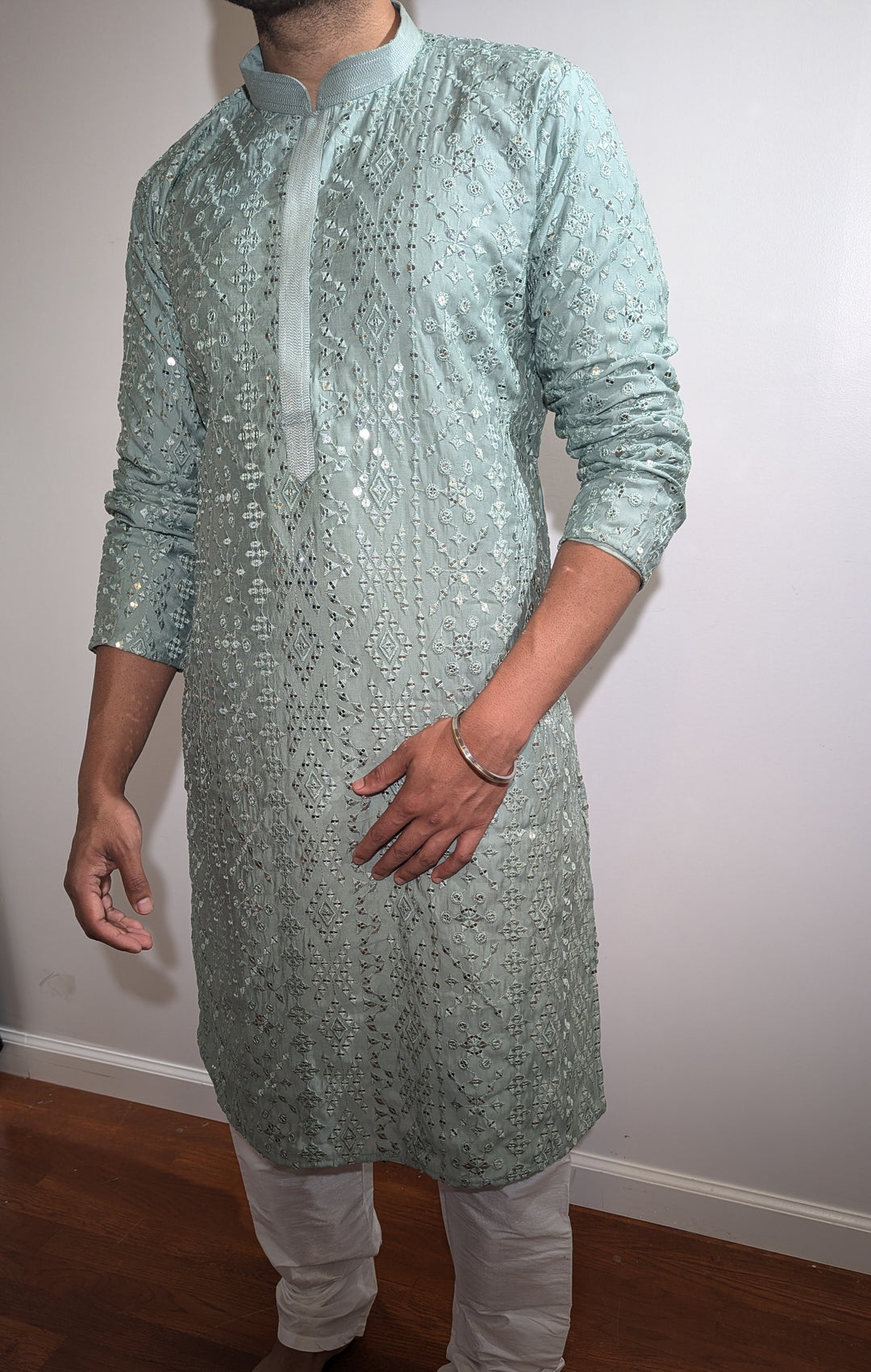 Blush Green Designer Kurta