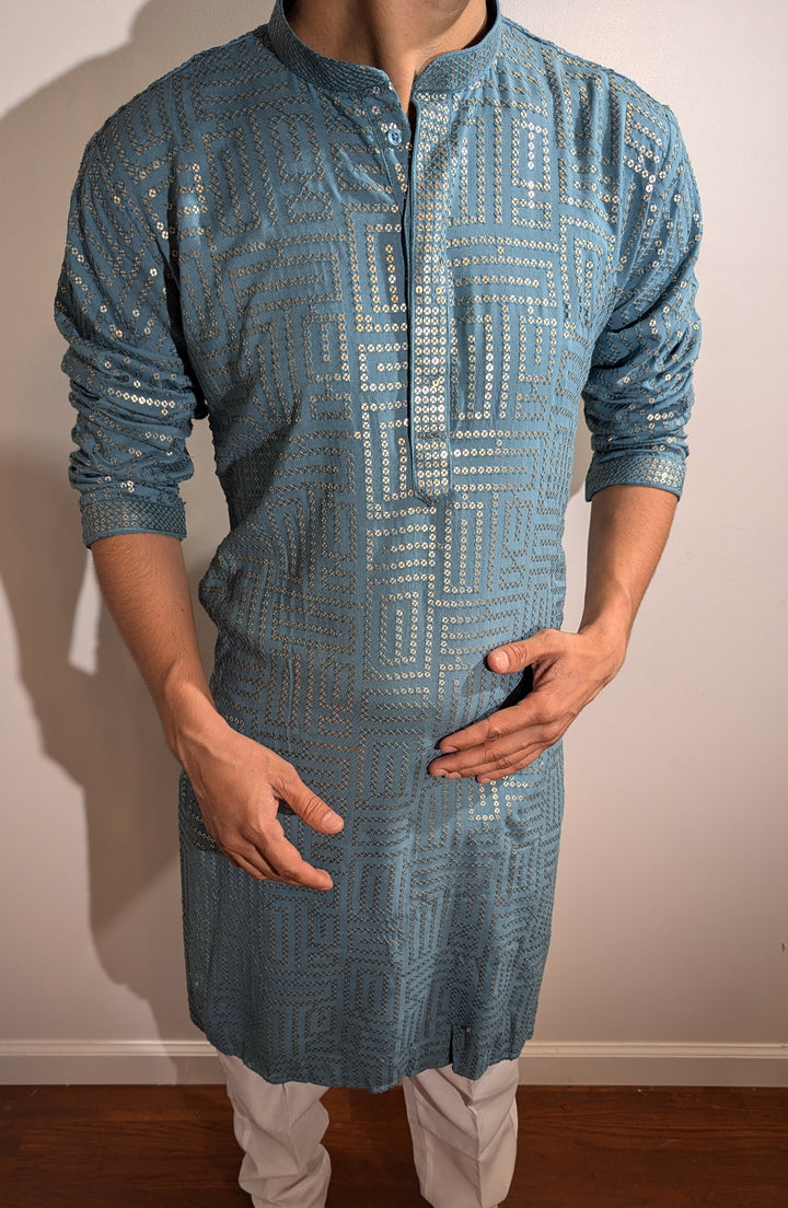 Teal Green Fancy Kurta