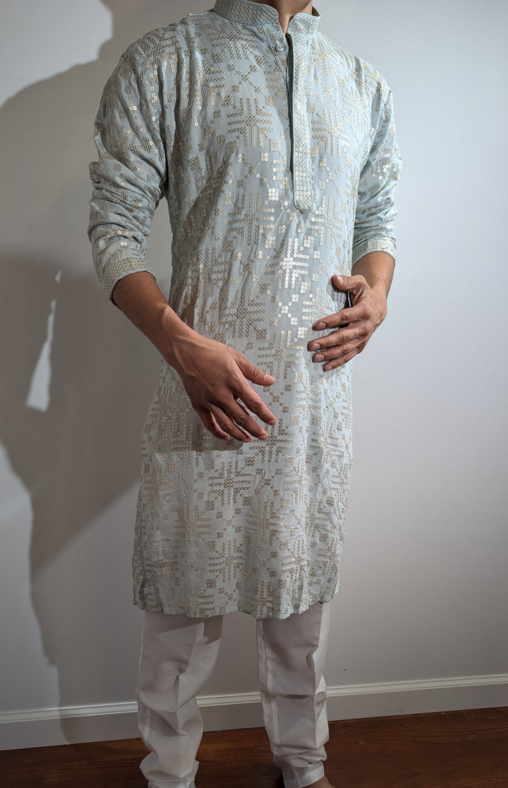 Mint Blue Fancy Kurta