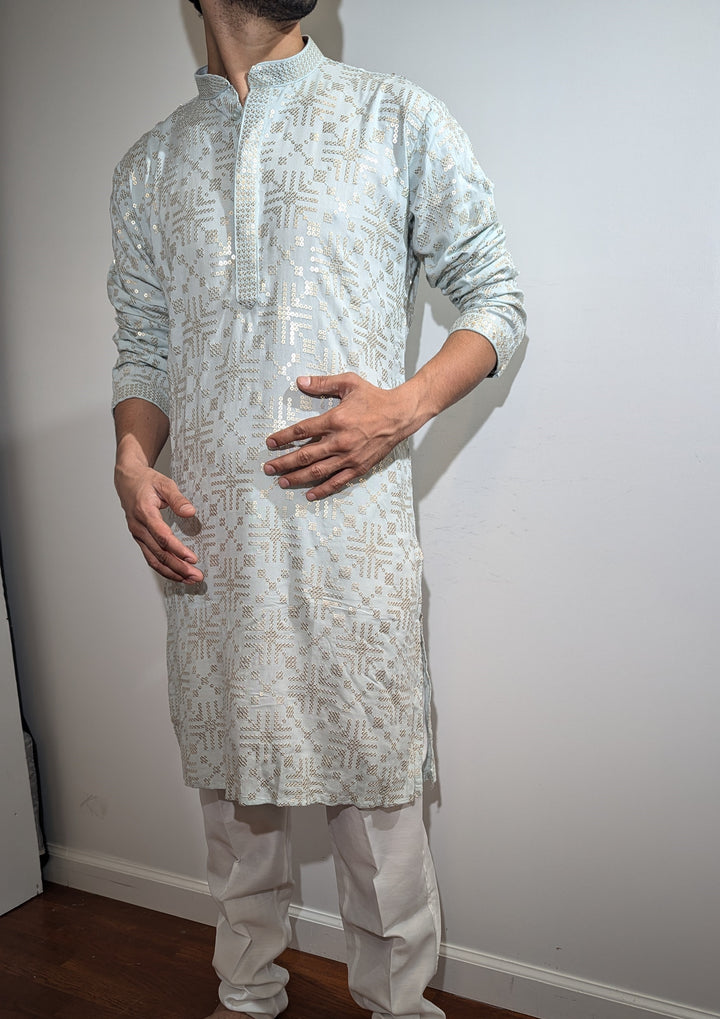 Mint Blue Fancy Kurta