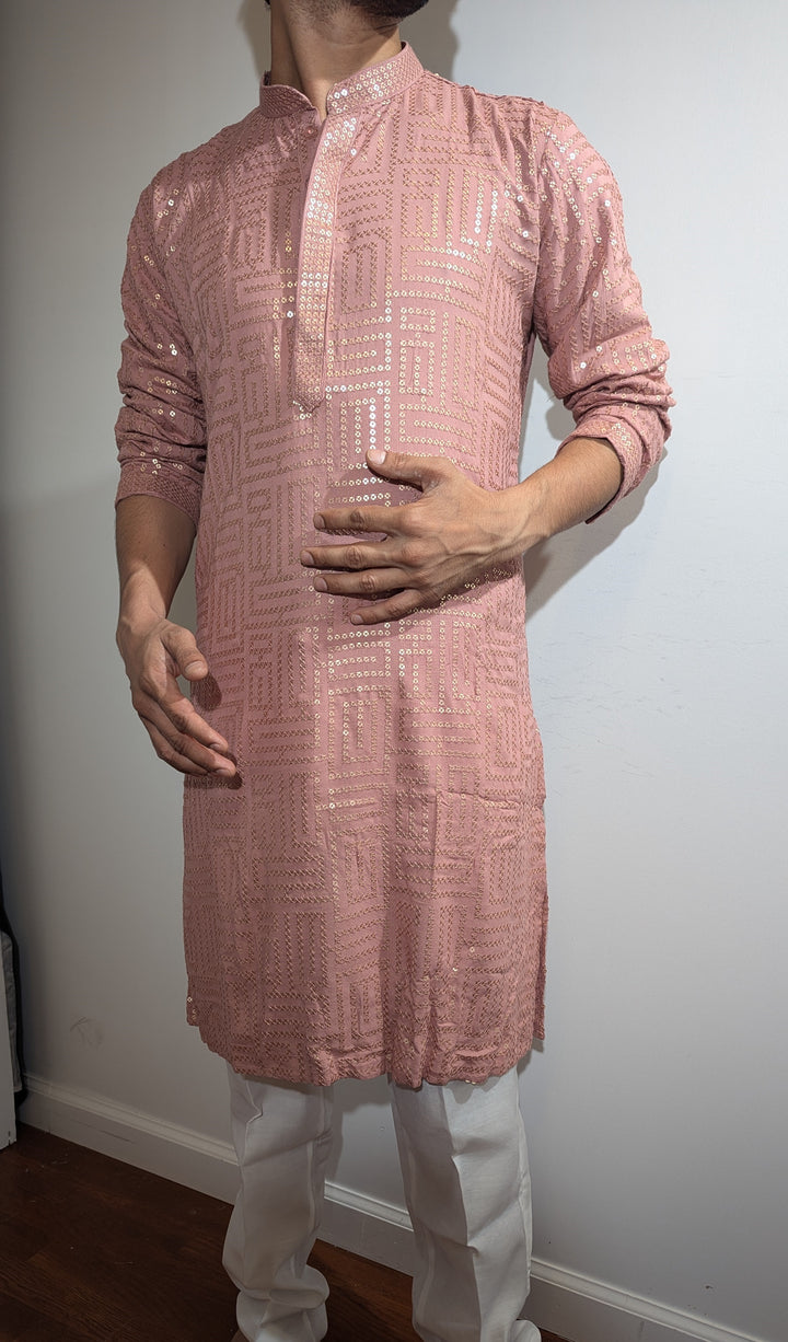 Peach Fancy Kurta