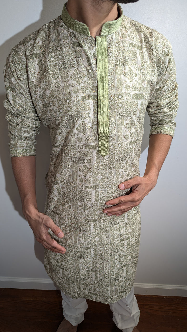 Light Green Fancy Kurta