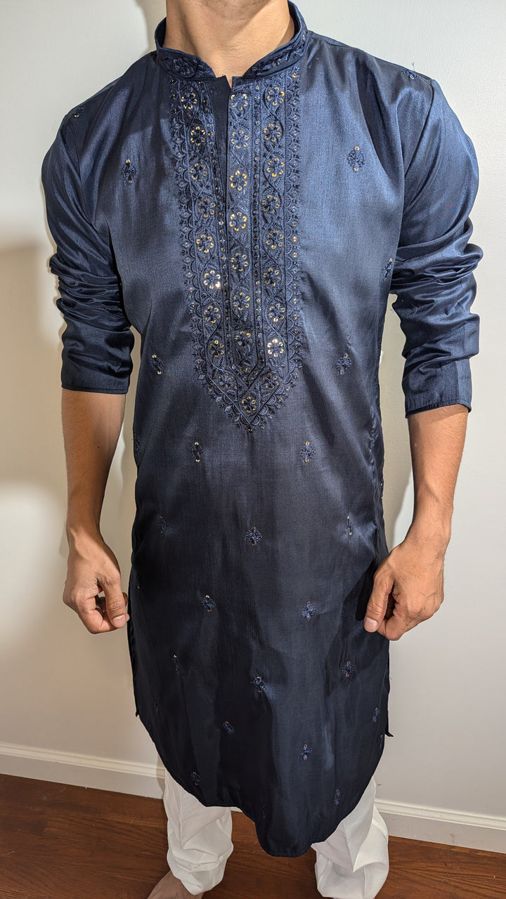 Navy Blue Fancy Kurta