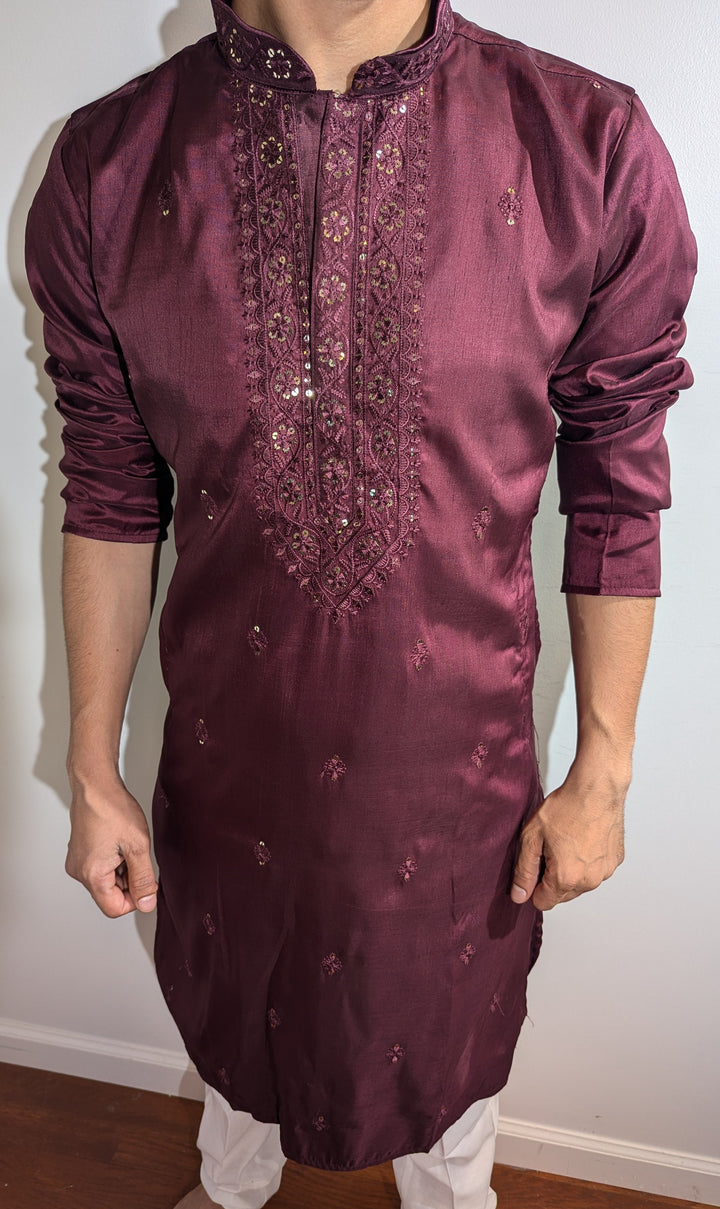 Wine Fancy Kurta