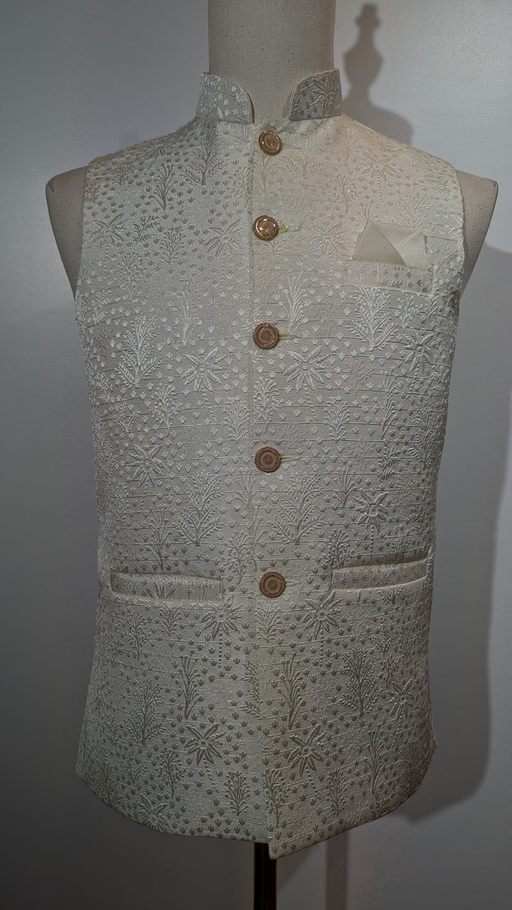 White Fancy Party Vest