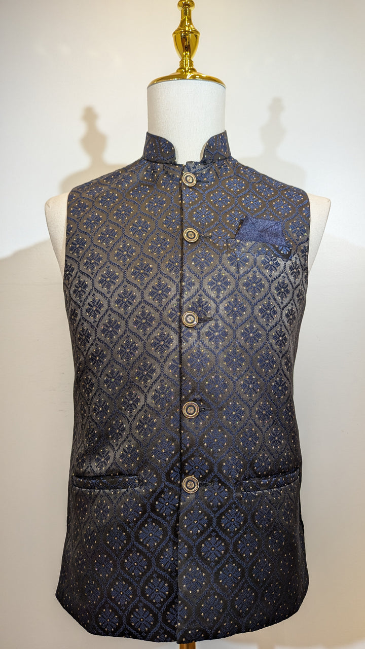 Navy Blue Traditional Vest