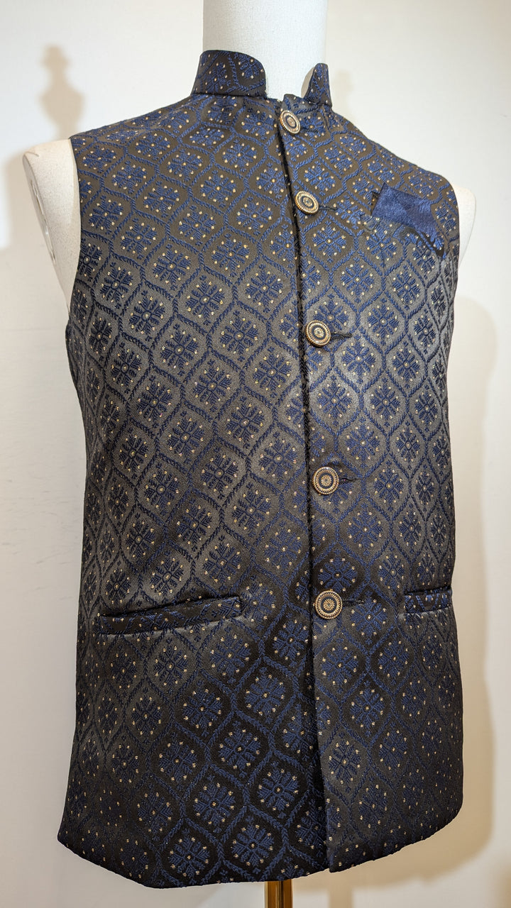 Navy Blue Traditional Vest