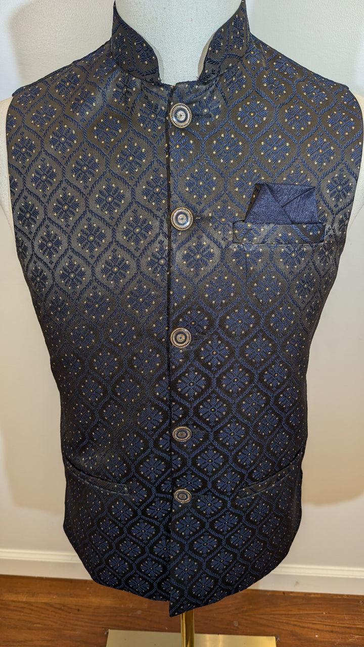 Navy Blue Traditional Vest