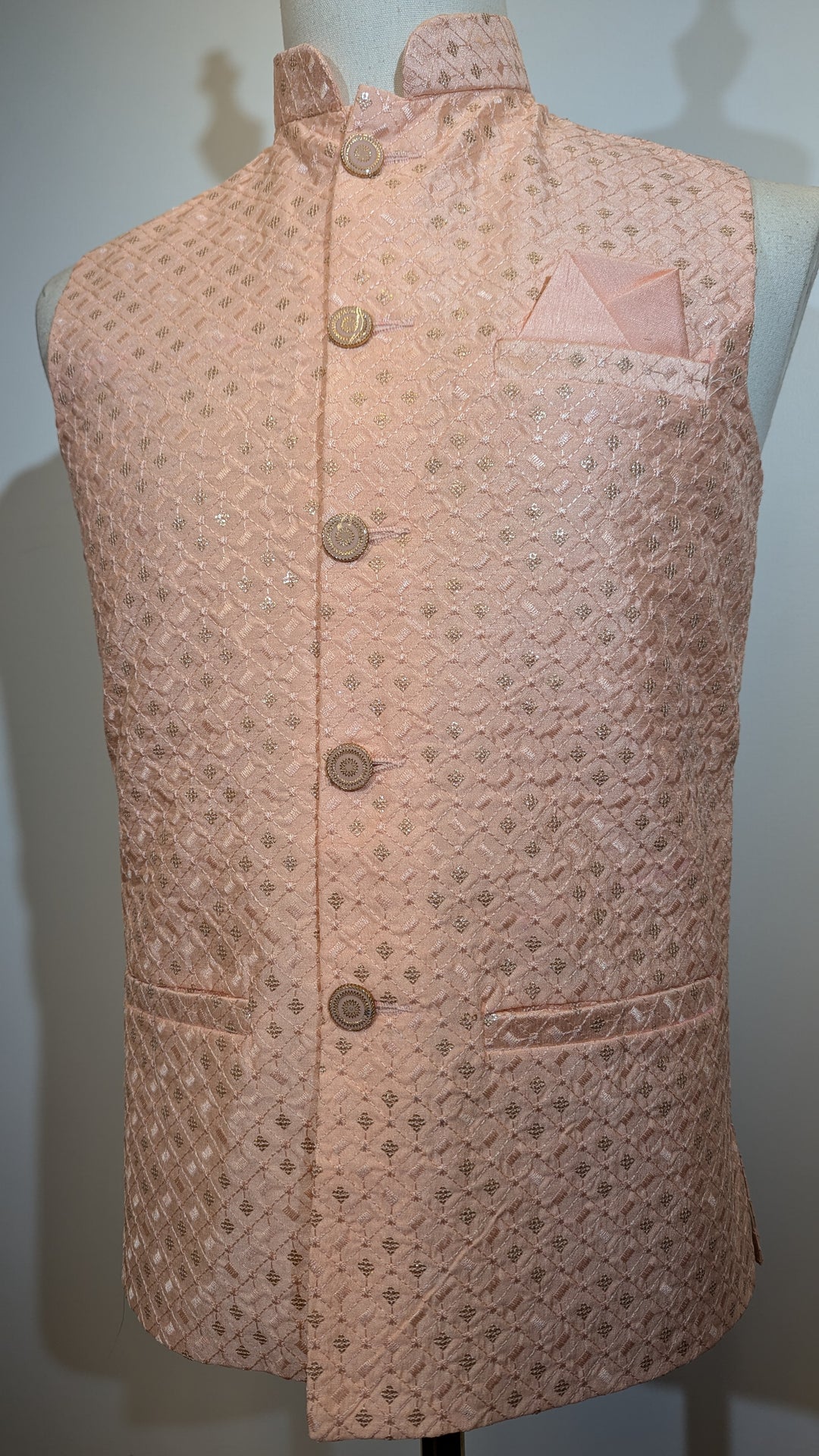 Light Peach Traditional Vest