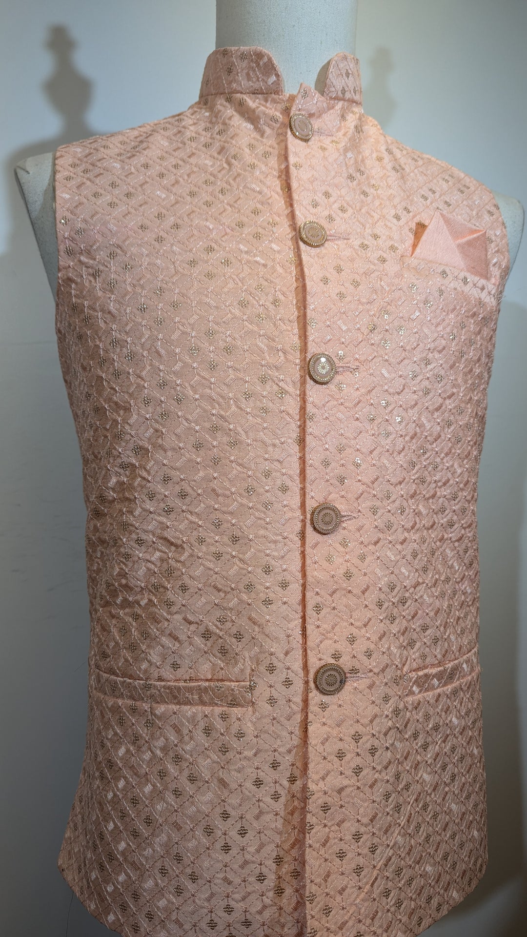 Light Peach Traditional Vest