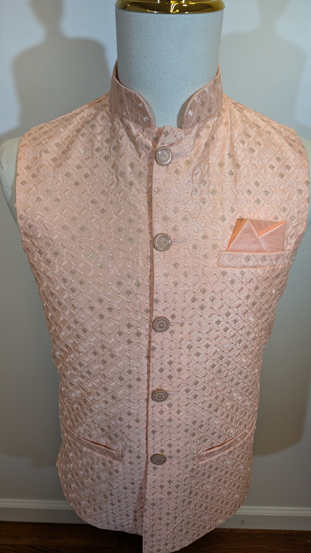 Light Peach Traditional Vest