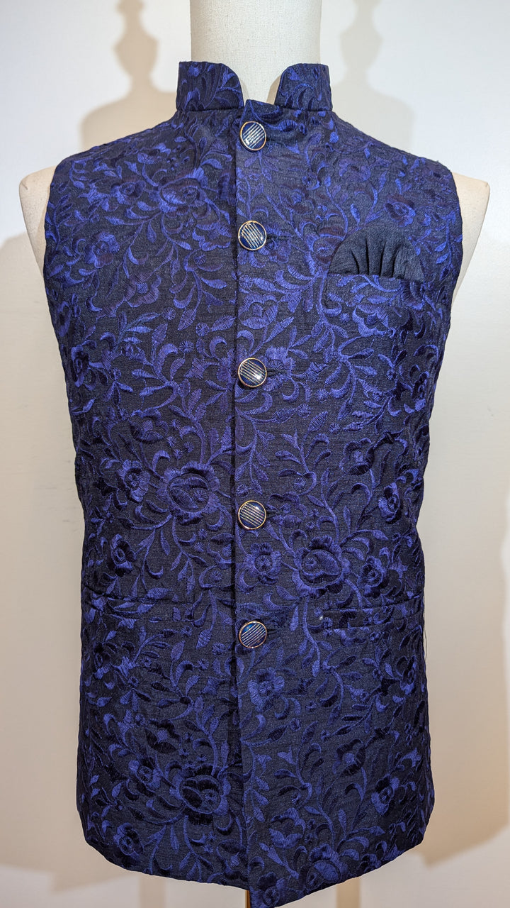 Navy Blue Fancy Vest