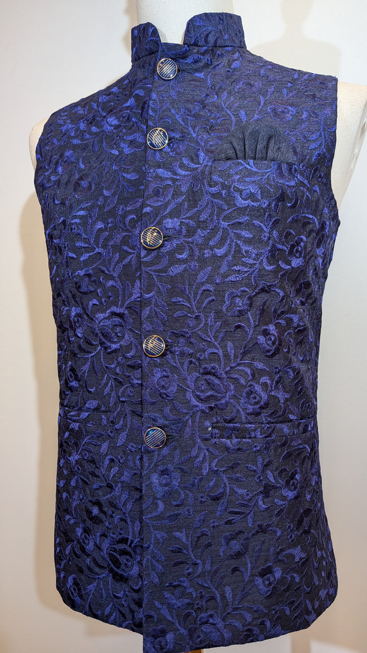 Navy Blue Fancy Vest