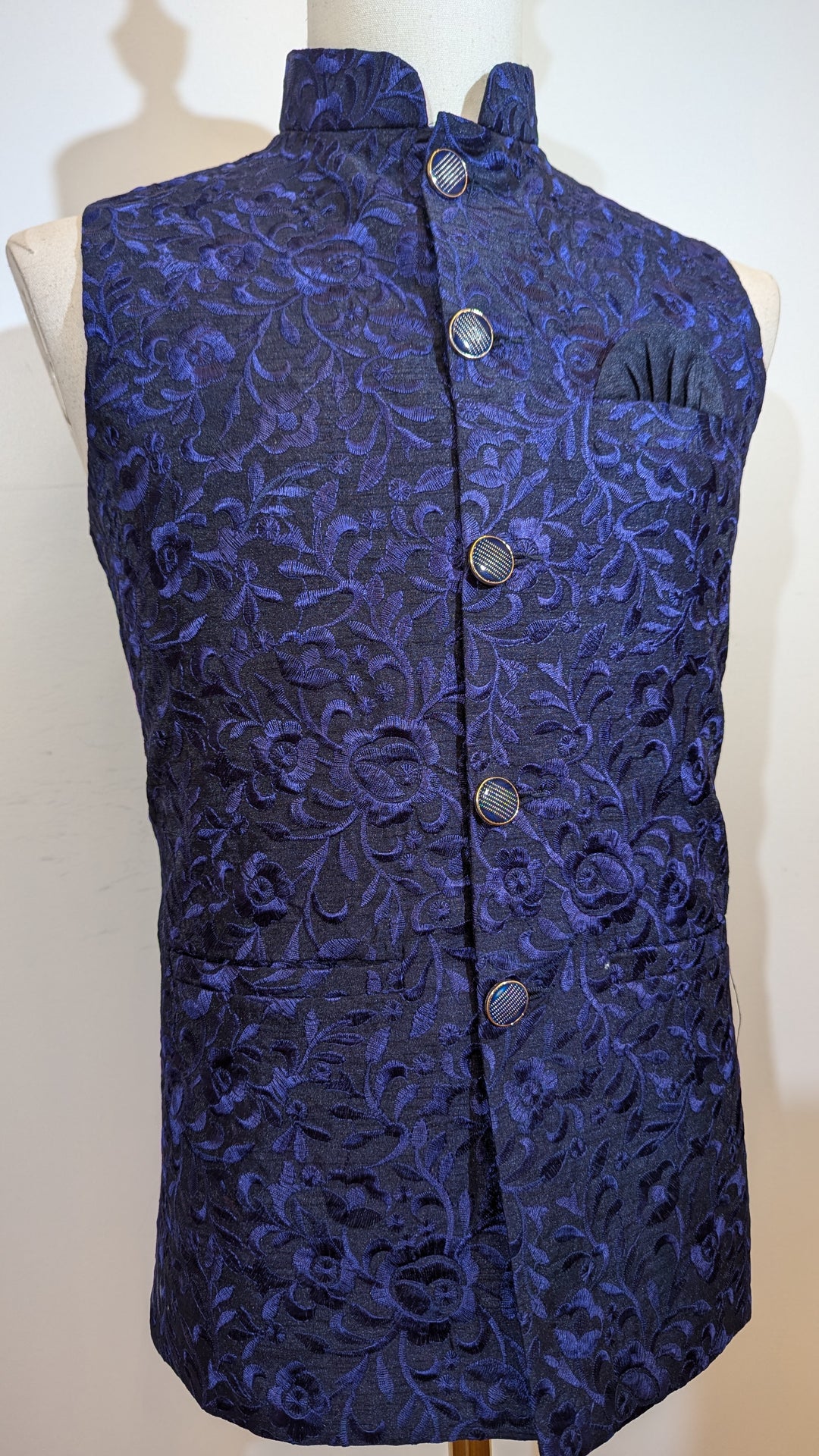 Navy Blue Fancy Vest