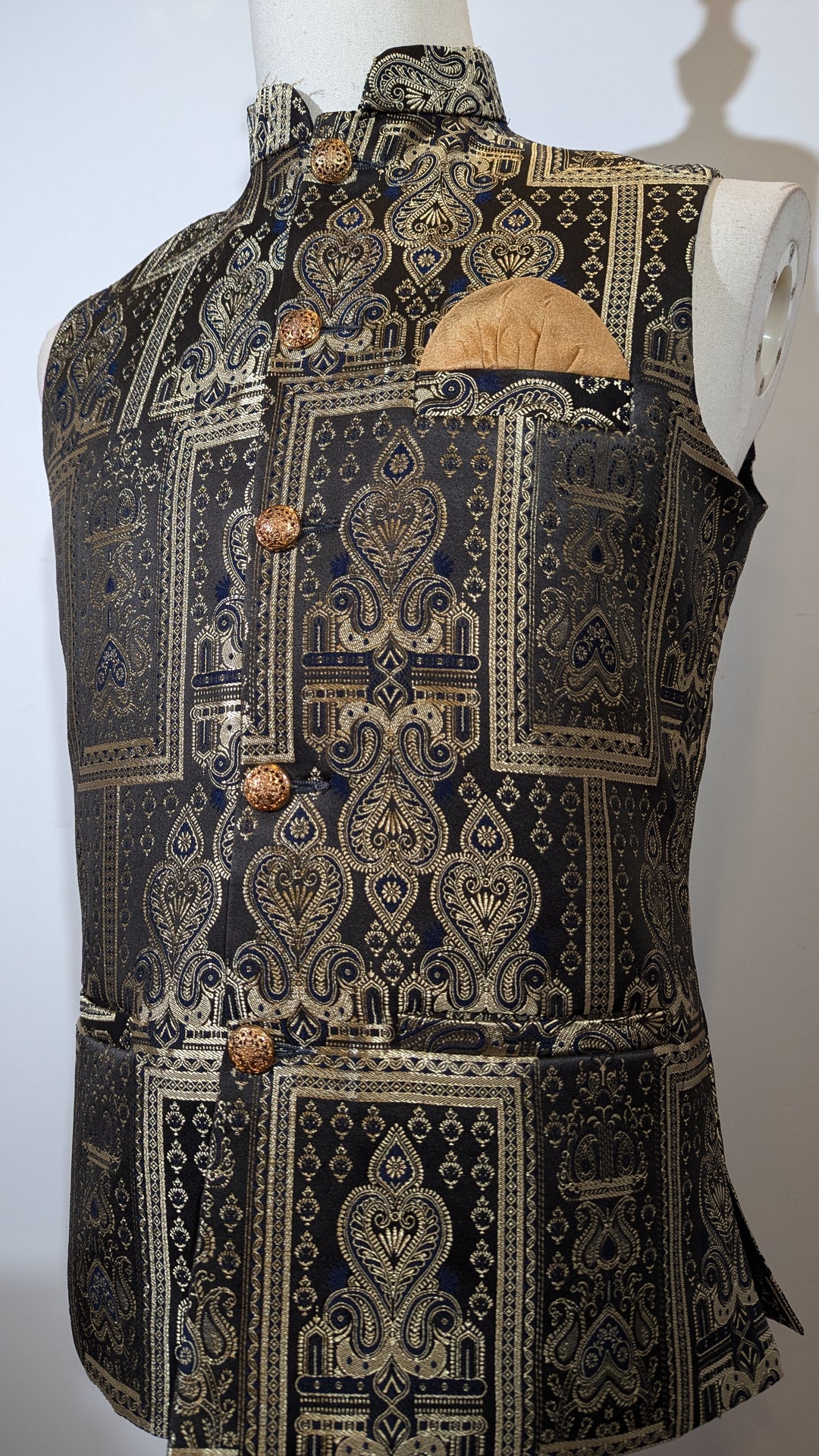 Golden Design Black Vest