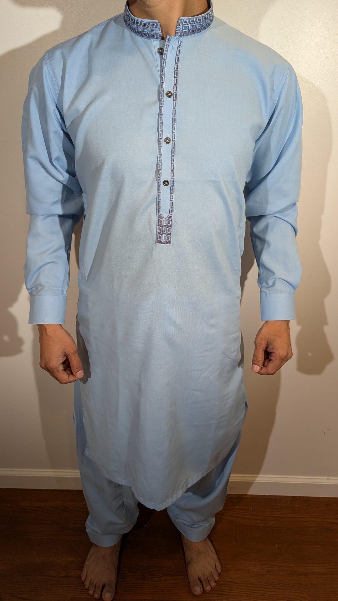 Light Sky Blue Pathani Kurta