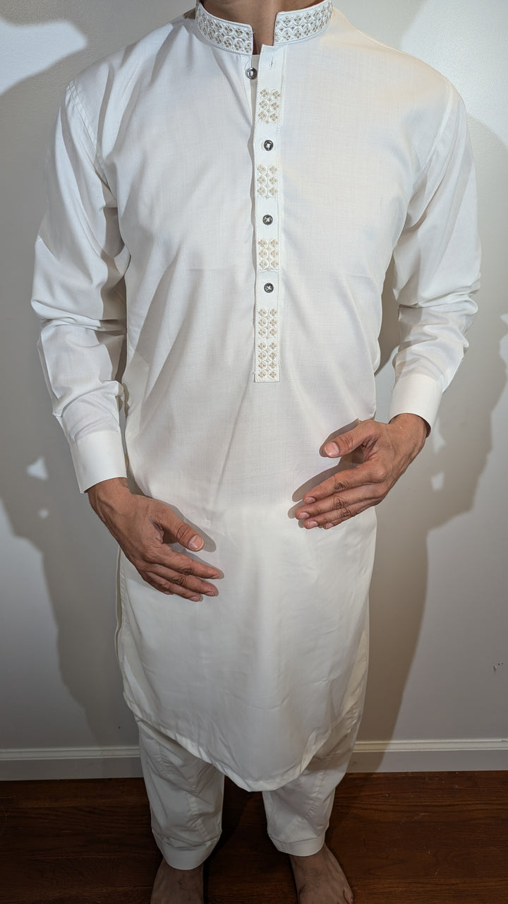 Light Cream Pathani Kurta