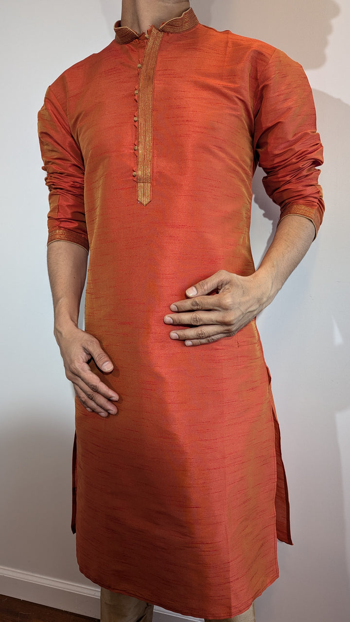 Orange Salwar Kurta