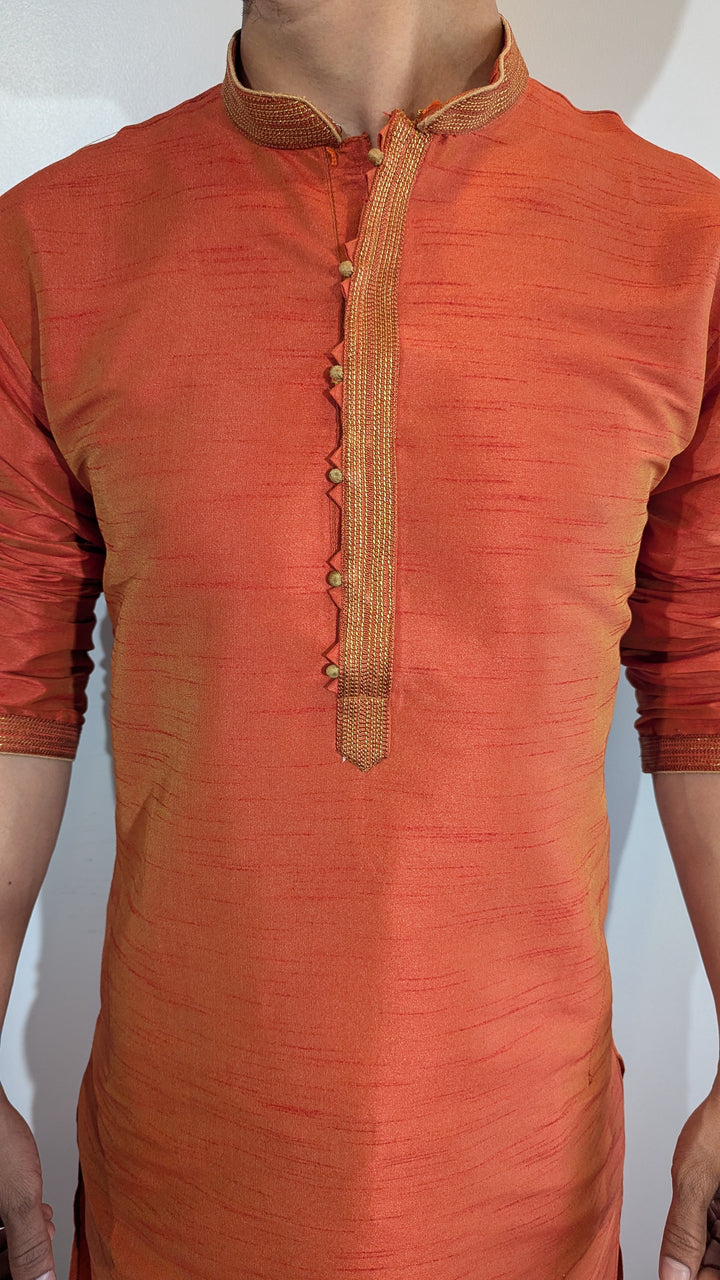 Orange Salwar Kurta