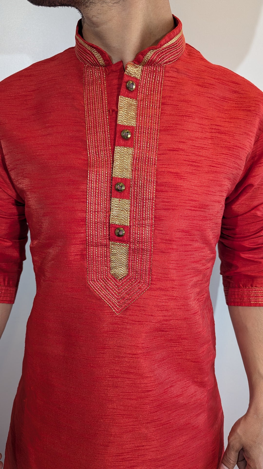 Red Fancy Kurta